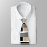 Beige Black and White Modern Tie<br><div class="desc">Necktie printed from mixed water-media painting.</div>