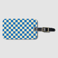 Beige + Blue Check Chequered Chequerboard Pattern