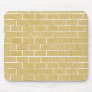 beige brick background mouse mat