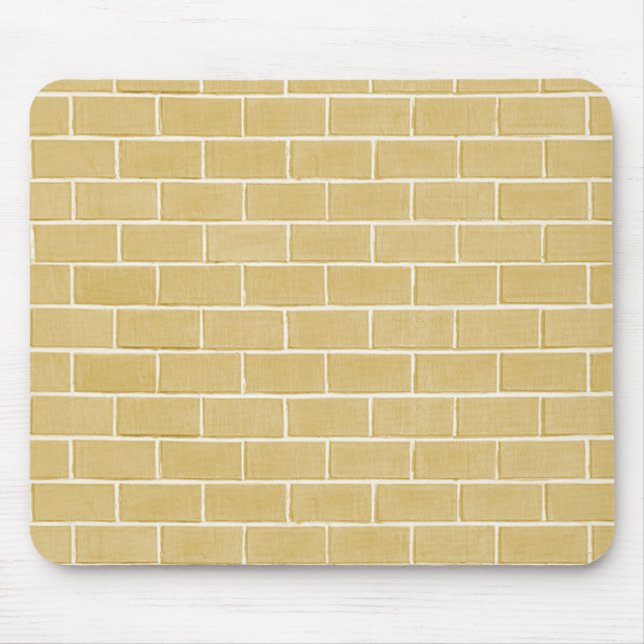 beige brick background mouse mat (Front)