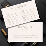 Beige & Brown, Minimal Elegant, Salon Appointment Card<br><div class="desc">Modern,  simple,  salon Appointment Card,  Beige & Brown. Edit your product in minutes by adding your data.</div>