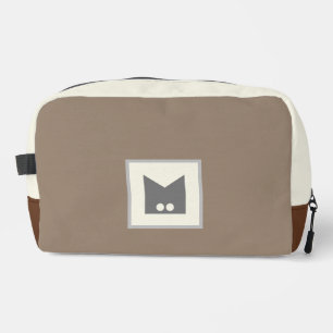 Beige brown stylish accessory cosmetic Toilet bag