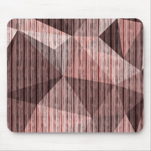 Beige, brown textured polygonal mouse mat