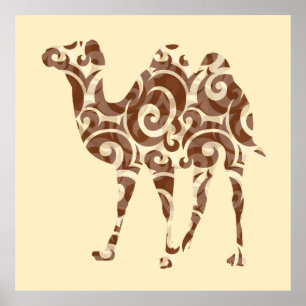 Beige camel poster