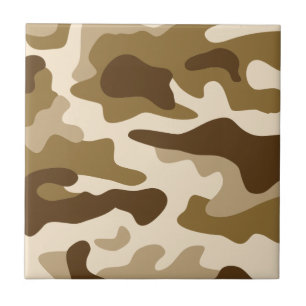Beige camouflage pattern tile