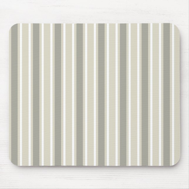 Beige candy stripes mouse mat (Front)