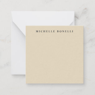 Beige Classical Plain Professional Card