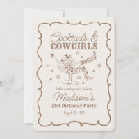 Beige Cocktails and Cowgirls Nash Bash Birthday