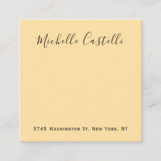 Beige Color Professional Unique Handwriting Enclosure Card