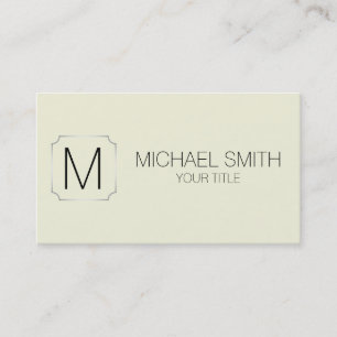 Beige colour background business card