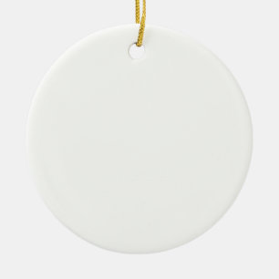 Beige Colour - Customisable Pattern Ceramic Tree Decoration