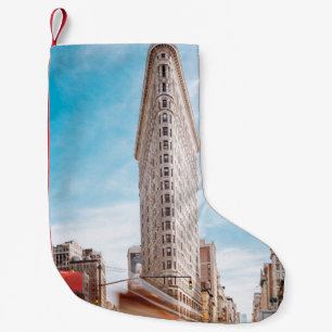 BEIGE CONCRETE BUILDING NEAR CARS SMALL CHRISTMAS STOCKING