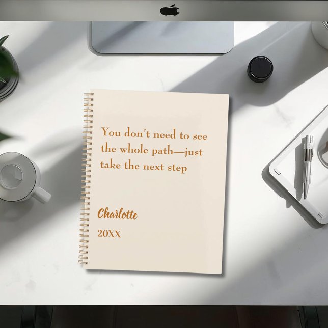 Beige cream inspirational goal quote 2026 planner (Creator Uploaded)