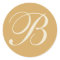 Beige & Cream Monogrammed Wedding Envelope Seals