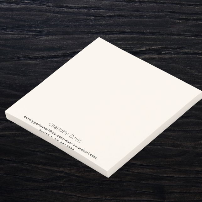 Beige cream name contact information post-it notes (Creator Uploaded)