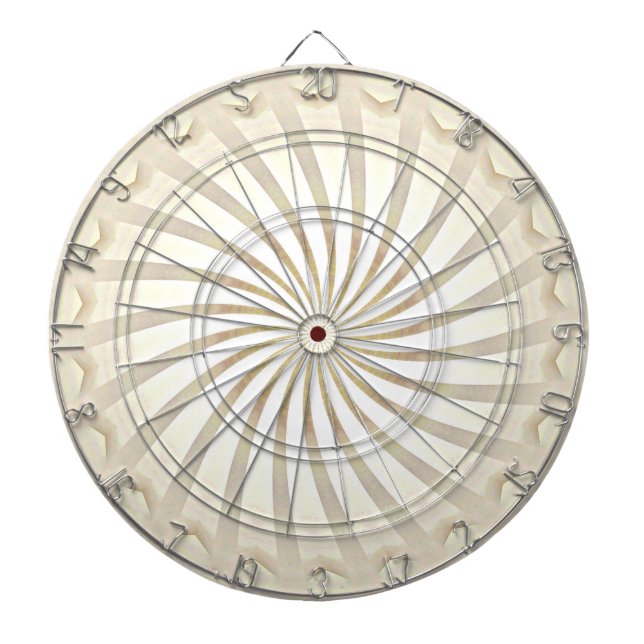 Beige Cream Swirl Dartboard (Front)