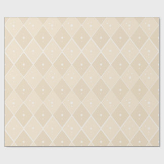 Beige Diamond Modern Scandinavian Minimalist Gift  Wrapping Paper