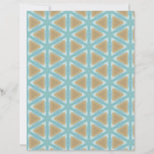 Beige diamonds on Blue watercolor scrapbook paper