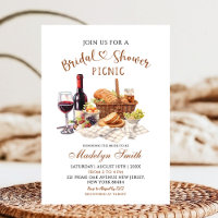 Beige Earth Tone Bridal Shower Picnic Party