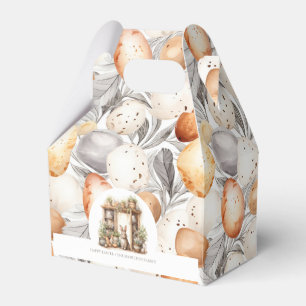 Beige Easter Rabbit Personalised Favour Box