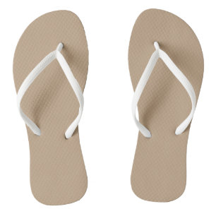 Beige Flip Flops