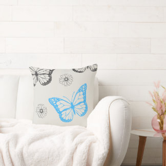 Beige Floral Butterfly Pattern Bookmark Cushion