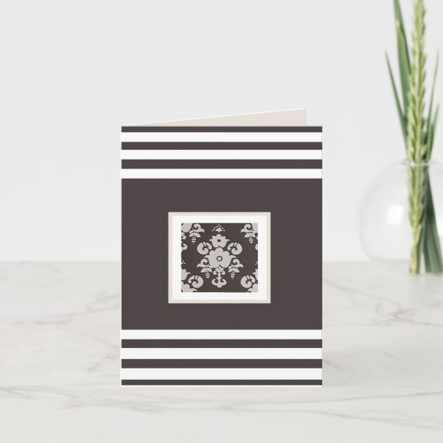 Beige Flower Card (Front)