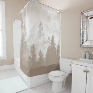 Beige Forest Dream 1 #art #travel Shower Curtain