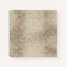 Beige Geometric Floral Tile