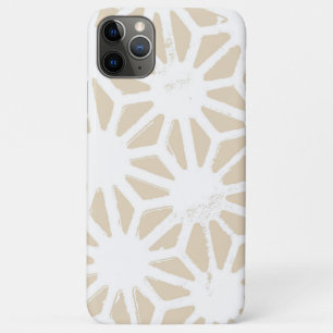 Beige geometric pattern iPhone 11 pro max case