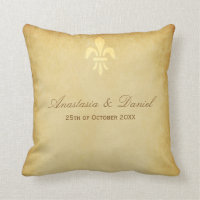 Beige gold de luxe French style fleur de lis