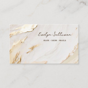 beige gold paint business card