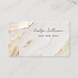 beige gold paint business card