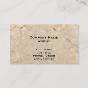 Beige Granite Business Card