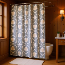 Beige Grey Two Toned Stars And Shapes