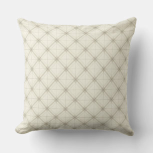  Beige Harmony Grid Cushion