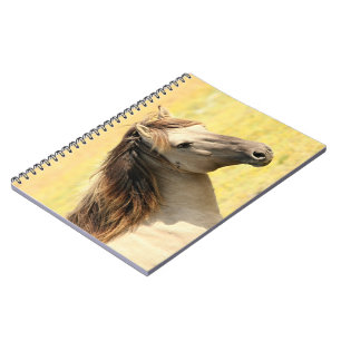 Beige Horse Profile Notebook