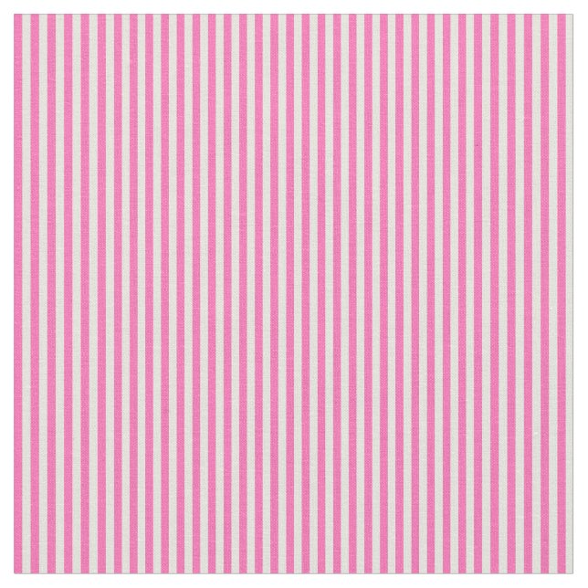 Beige & Hot Pink Coloured Lined/Striped Pattern Fabric (Close Up)