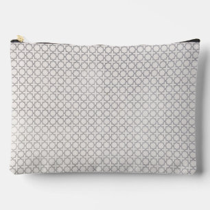 Beige Islamic geometric pattern Accessory Pouch