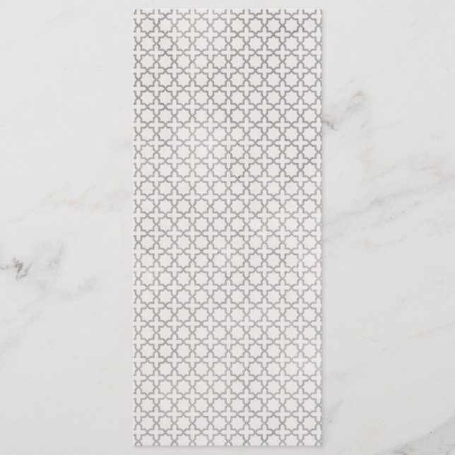 Beige Islamic geometric pattern Advice Card (Front)