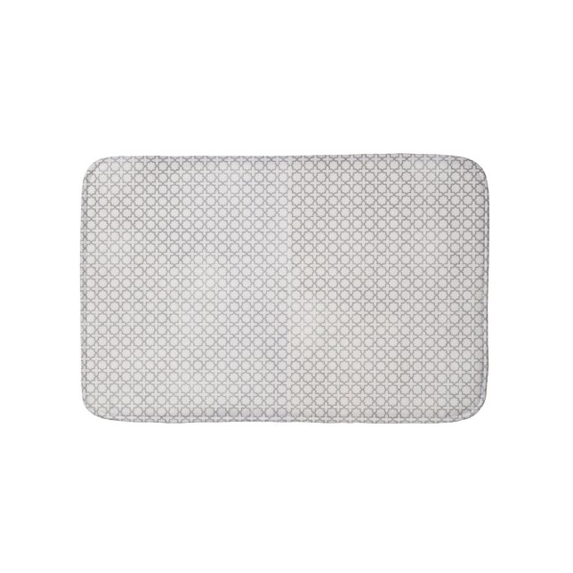 Beige Islamic geometric pattern Bath Mat (Front)