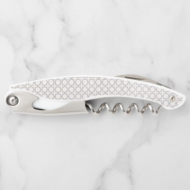 Beige Islamic geometric pattern Corkscrew (Front)