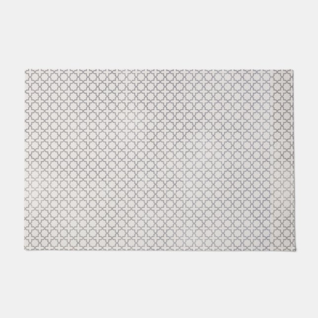Beige Islamic geometric pattern Doormat (Front)