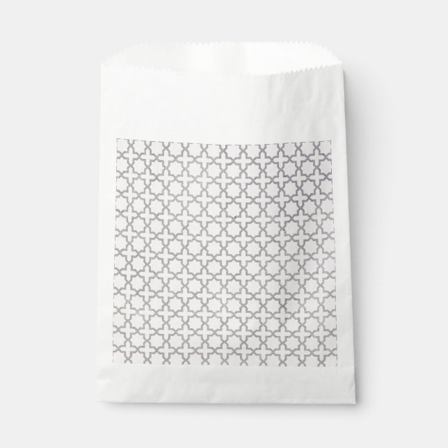 Beige Islamic geometric pattern Favour Bags (Front)