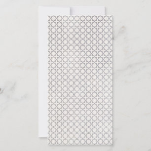 Beige Islamic geometric pattern Holiday Card