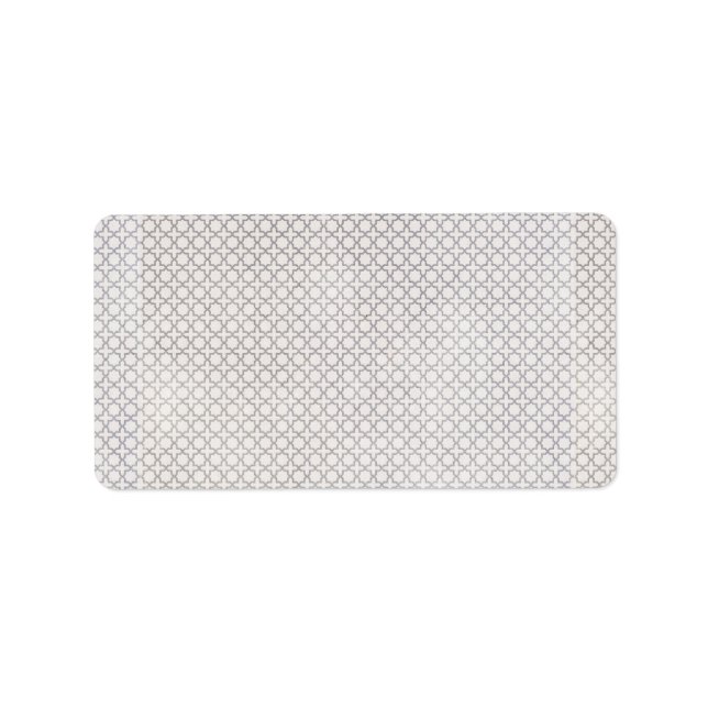 Beige Islamic geometric pattern Label (Front)
