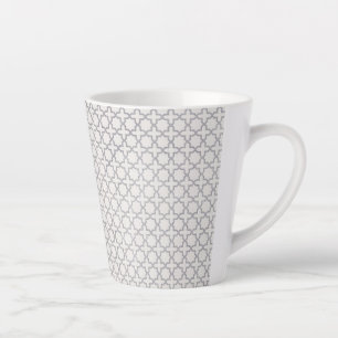 Beige Islamic geometric pattern Latte Mug
