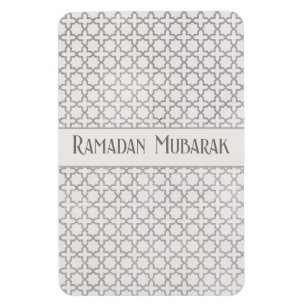 Beige Islamic geometric pattern Magnet