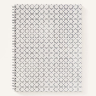 Beige Islamic geometric pattern Notebook