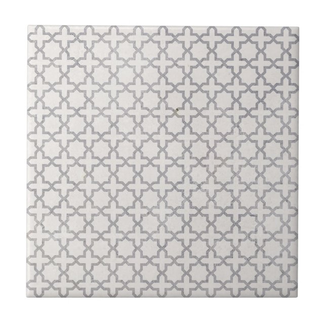 Beige Islamic geometric pattern Tile (Front)